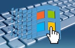 Windows Logo über einer Tastatur - Windows Media Player