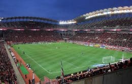 Blick ins Stadion beim Europa League Fussballspiel