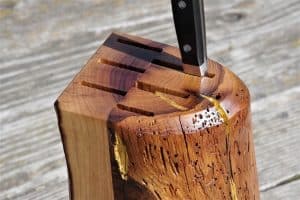 Messerblock aus Massivholz