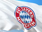 Flagge des Fussball-Verein FC Bayern München