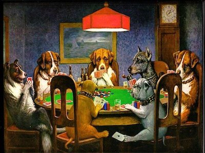 Pokertisch Spielrunde