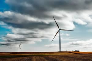 Windräder: ein Beispiel für erneuerbare Energien