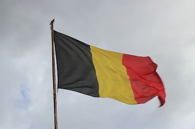 Fahne vom Nachbarland Belgien
