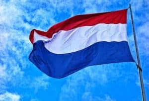 Flagge vom Nachbarland Niederlande